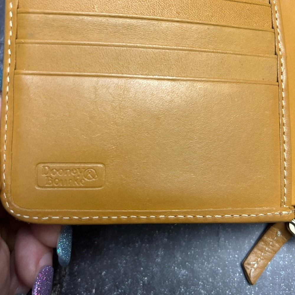 Dooney and Bourke Yellow Wallet - Picture 6 of 7